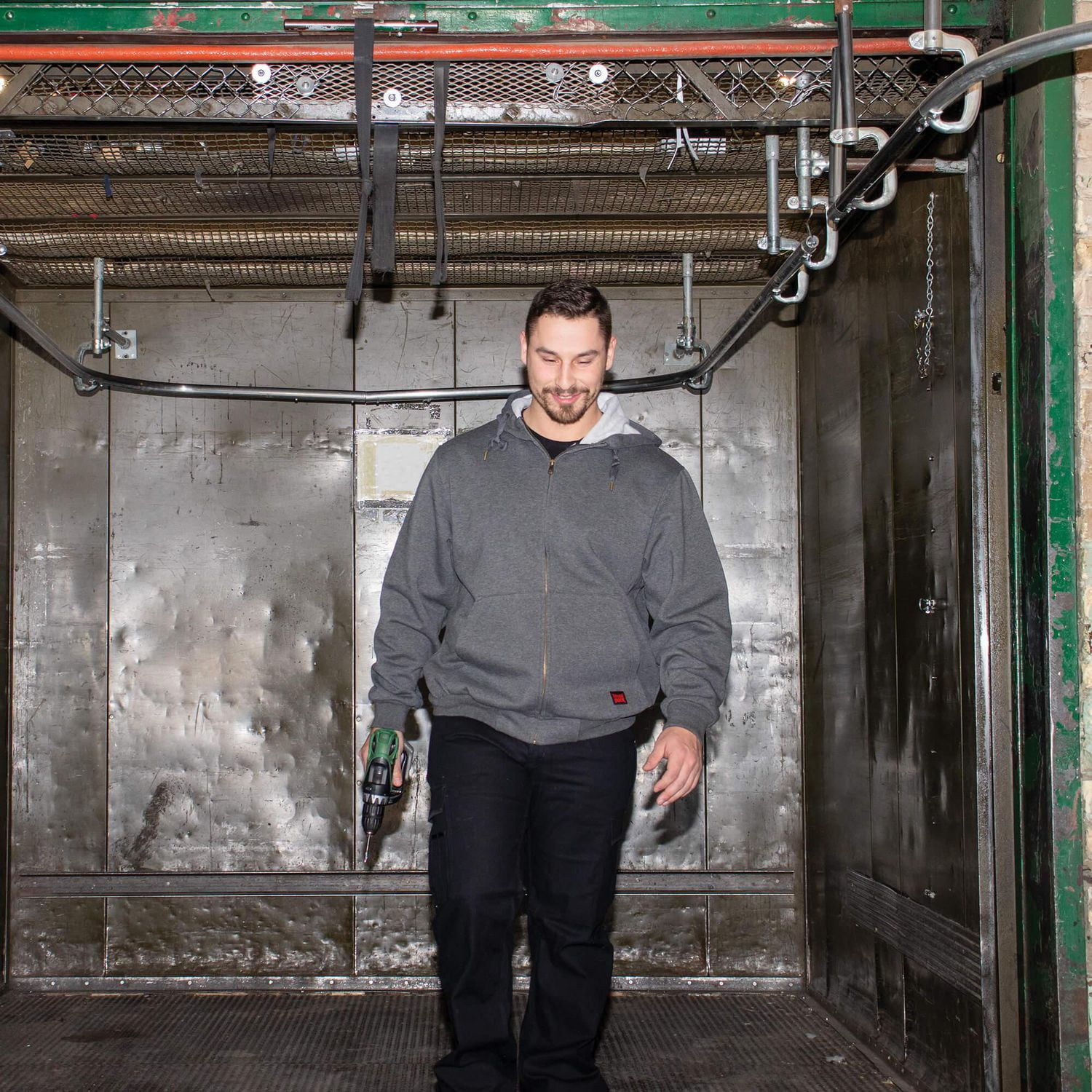 TOUGH DUCK Chandail À Capuchon Glissière pour homme