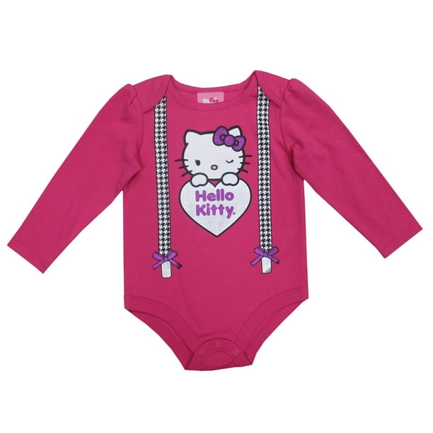 Pyjama Hello Kitty à manches longues pour bébés filles