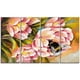 Art mural en métal Design Art Abeille assise sur une fleur à panneaux multiples – image 1 sur 1