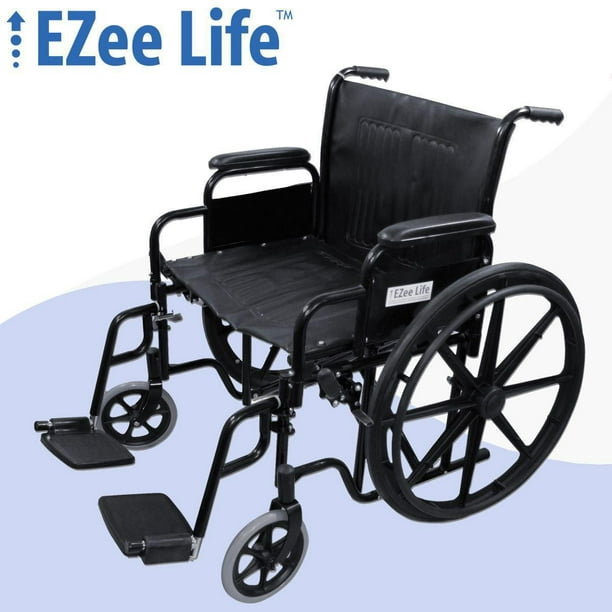 Fauteuil roulant robuste Ezee Life - Largeur de siège de 22 po ou