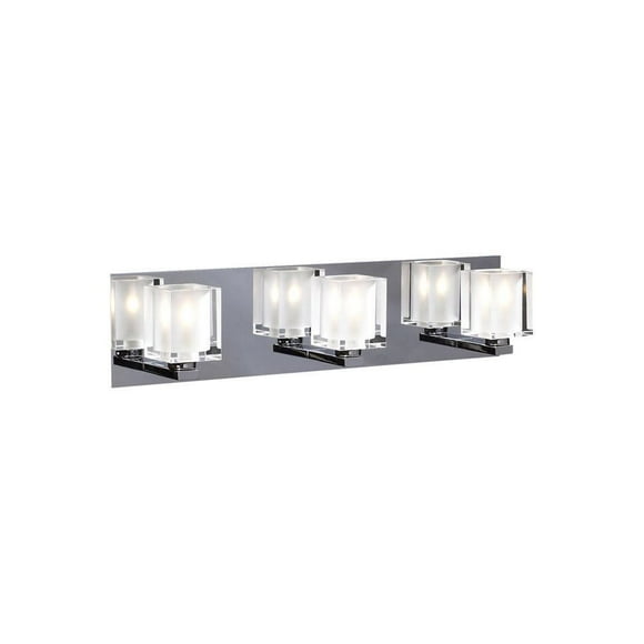 Pandora 3-Light Polished Chrome Bath Vanity