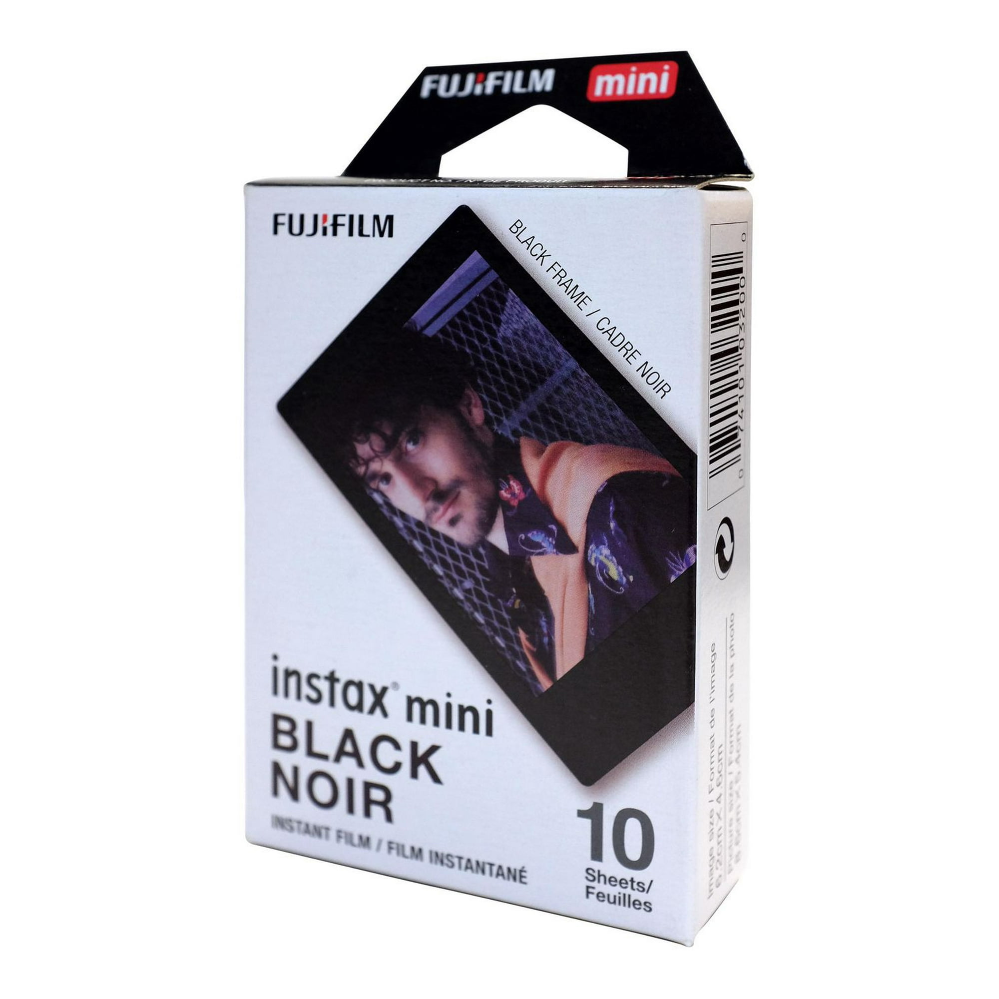 Fujifilm Instax Mini Film -Black - 10 Sheets, Instax Mini Film 10 Sheets 