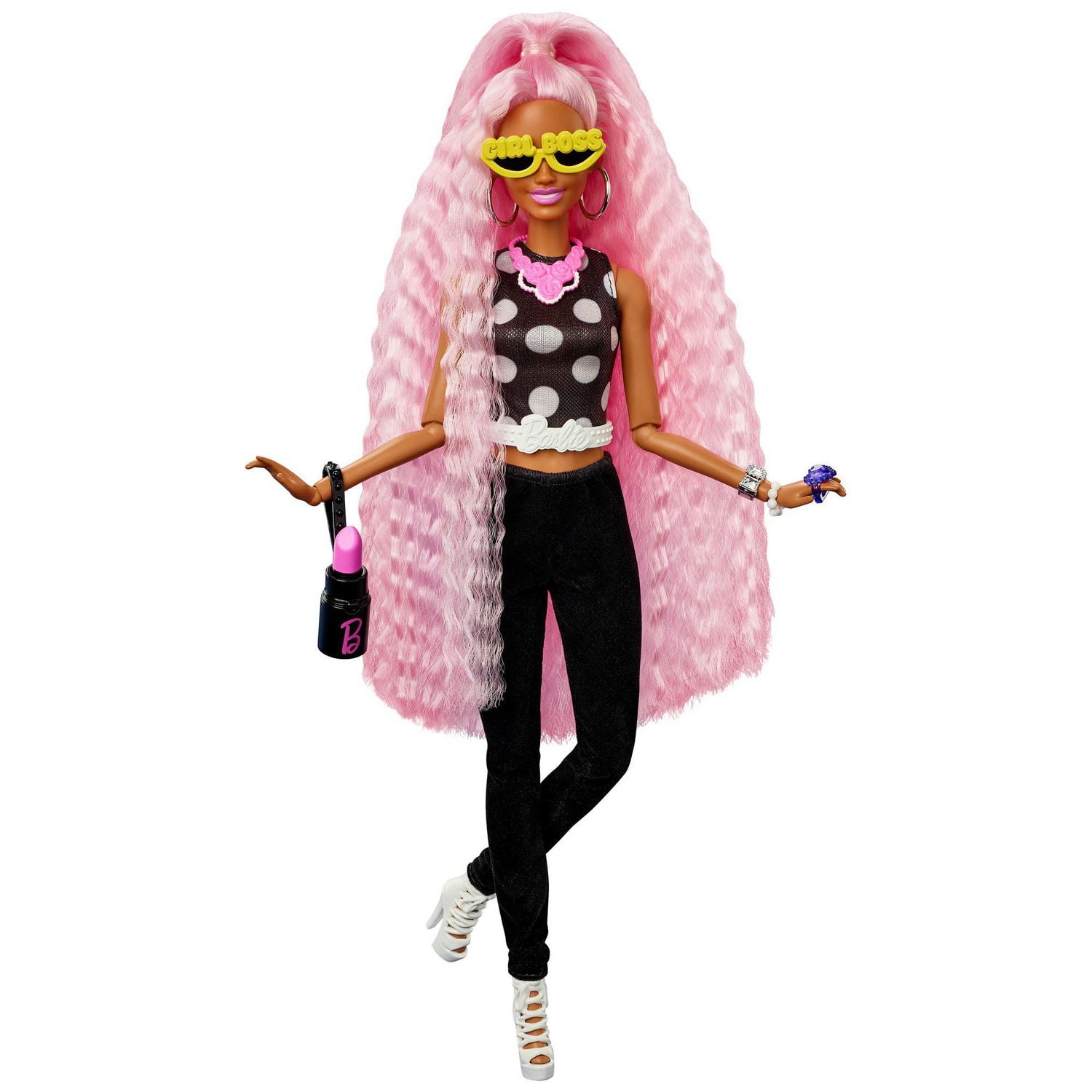 Mixed Lot of Mattel Barbie Dolls & Accessories Pizza, Prosthetic Leg, Plus  Size