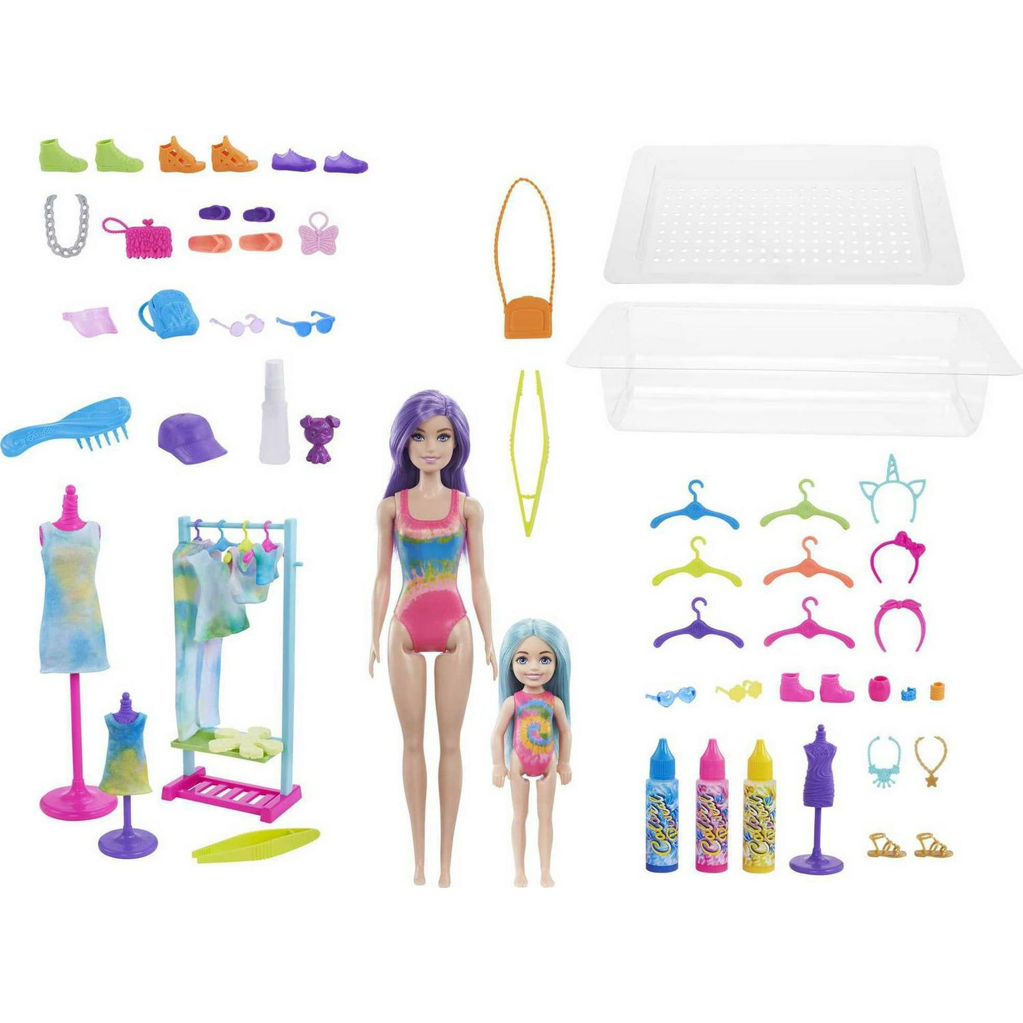 Barbie Dolls, Color Reveal Gift Set