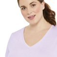 thumbnail image 4 of Athletic Works Plus Women's Space Dyed Tee, 4 of 6