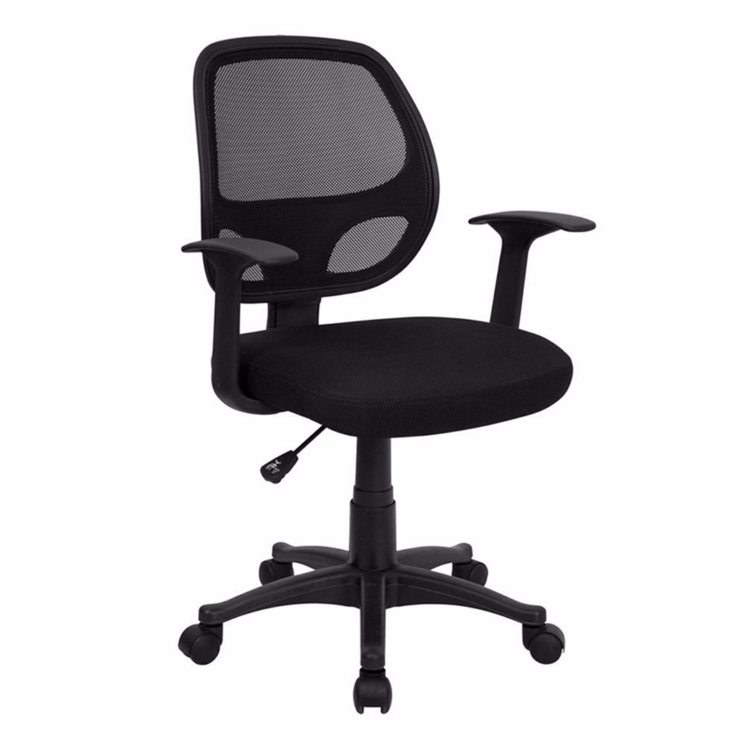 Nicer Furniture Nicer Furniture Mid Back Black Mesh Computer Desk Chair With Arms Walmart Canada