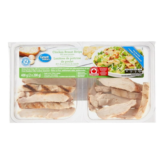 Great Value fully cooked Chicken Breast Strips