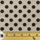 Tissu au mètre en coton Fabric Creations à motif de points texturés en crème – image 1 sur 1