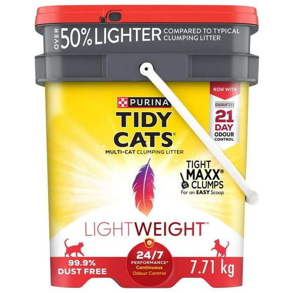 Tidy Cats LightWeight 24/7 Performance Multi-Cat, Clumping Cat Litter 7.71 kg, 7.71 kg