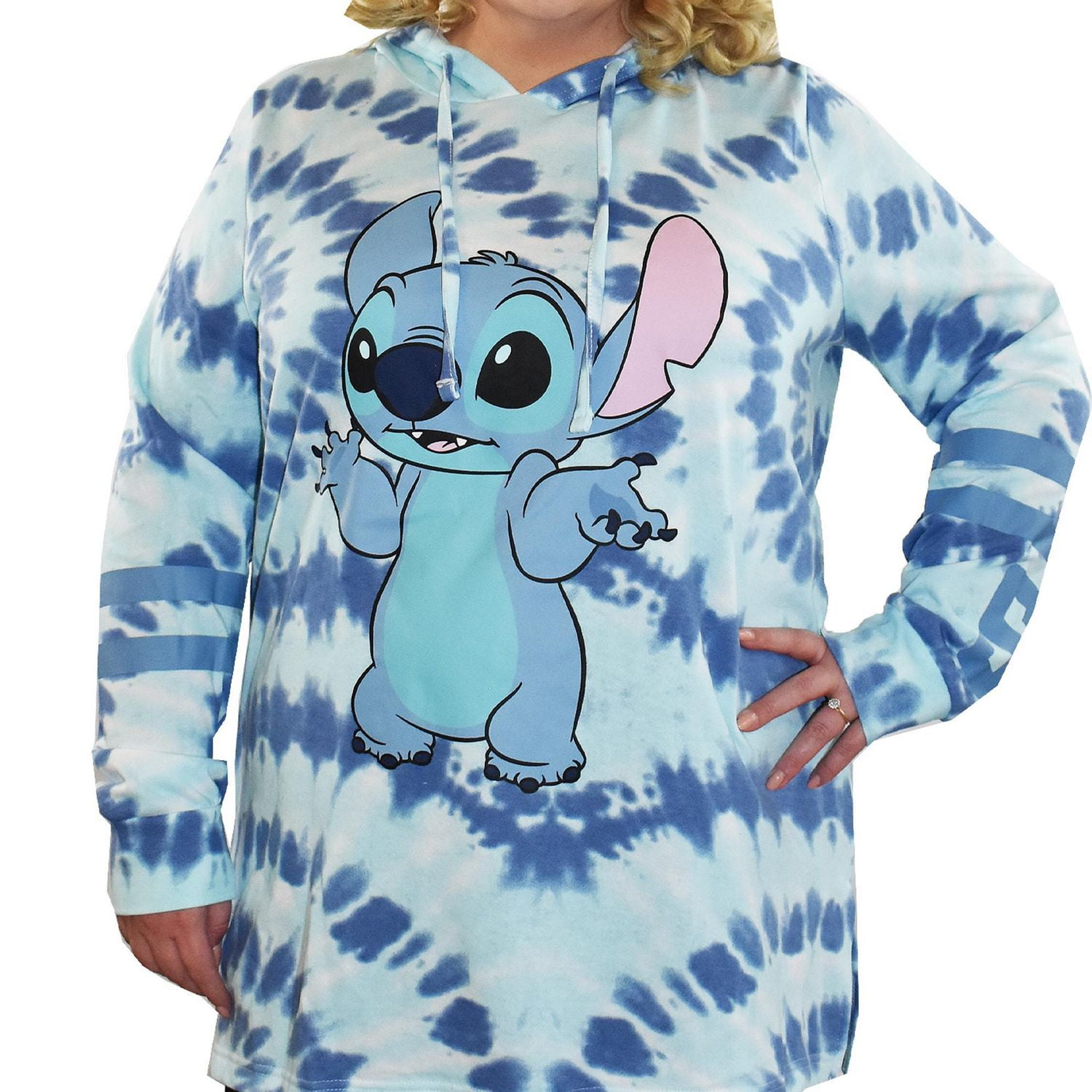 Ladies Plus Disney Lilo Stitch What Tunic Hoodie