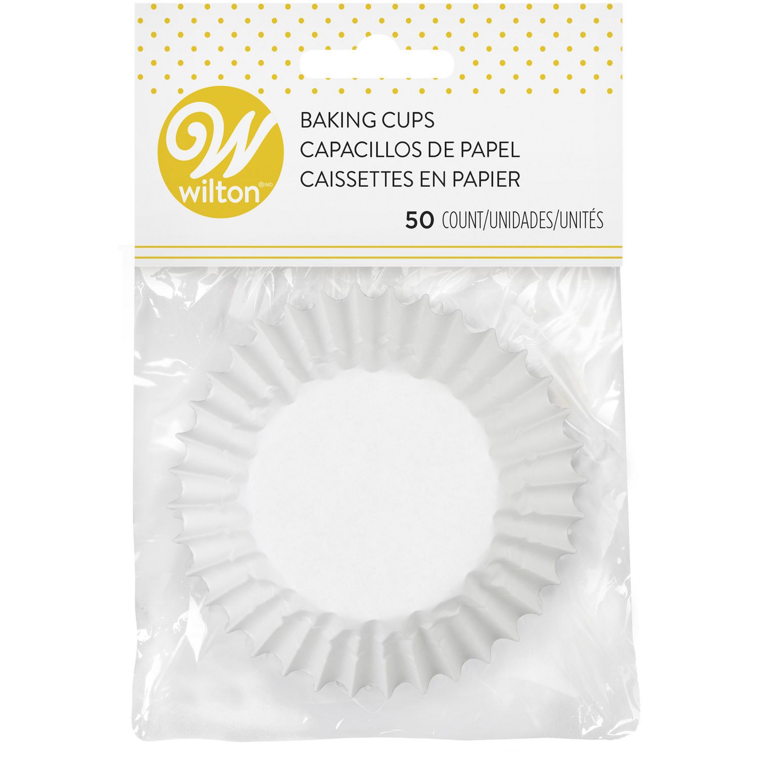 Caissettes en papier 40 mm blanches, U MAISON (x 100 unités)