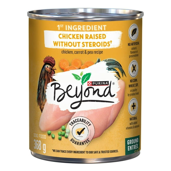 Beyond Grain Free Chicken, Carrot & Pea, Wet Dog Food 368g, 368g