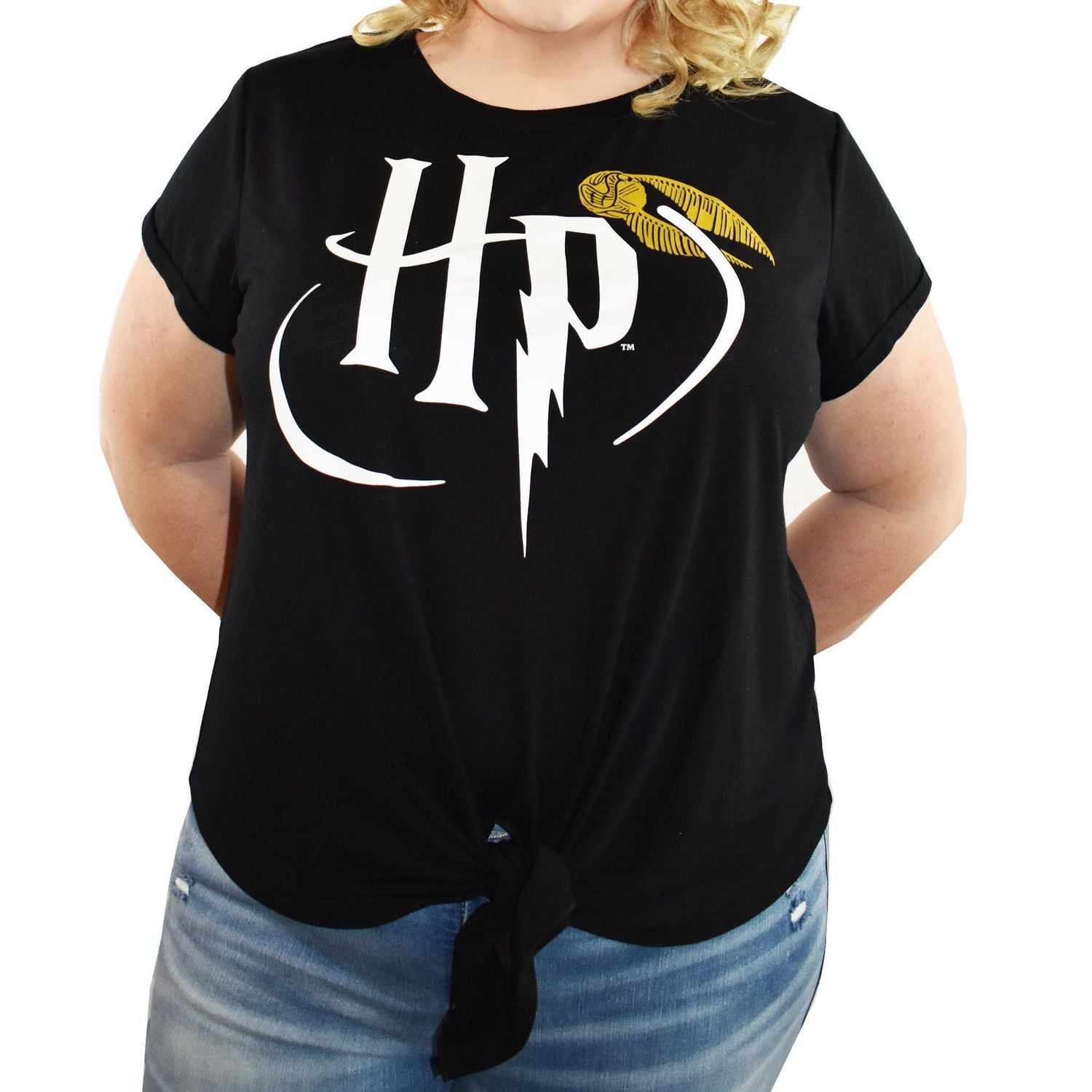 Ladies Plus Harry Potter Logo T-Shirt