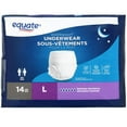 thumbnail image 2 of Equate Overnight Incontinence Underwear, Large, 2 of 3