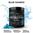 thumbnail image 2 of Revolution Nutrition, TNT, Pre Workout Powder, Citrulline Malate 2 to 1, Pumps & Strength, Hyper Concentrate, Extreme Intensity, Beta Alanine, Caffeine, Agmatine Sulfate, For Men & Women, 255g, Blue Sharks (30 Servings), 2 of 8