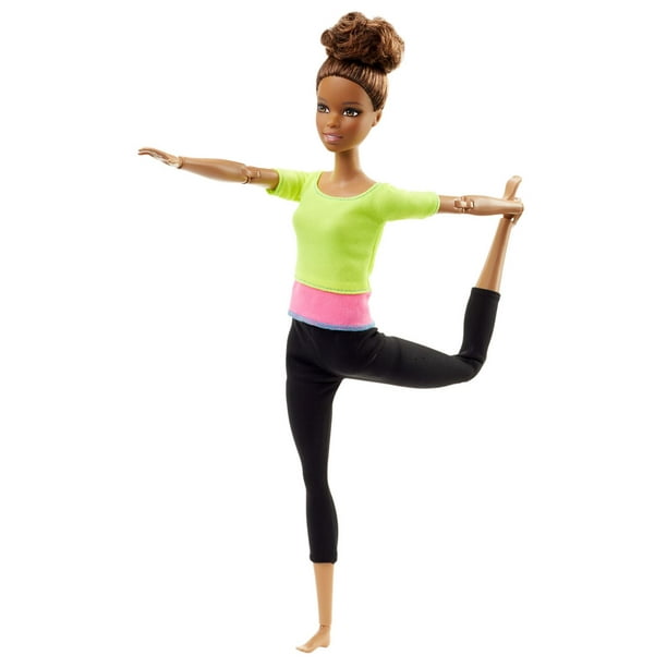 Poupée Ultra Flexible de Barbie haut jaune