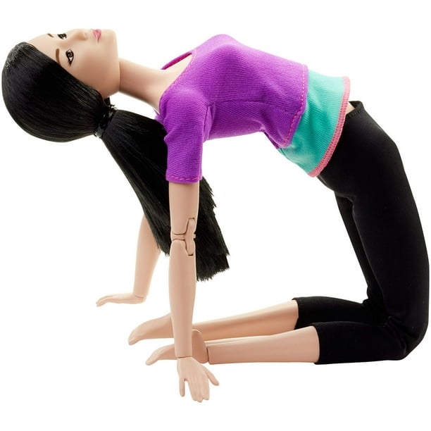 Poupée Ultra Flexible de Barbie haut violet
