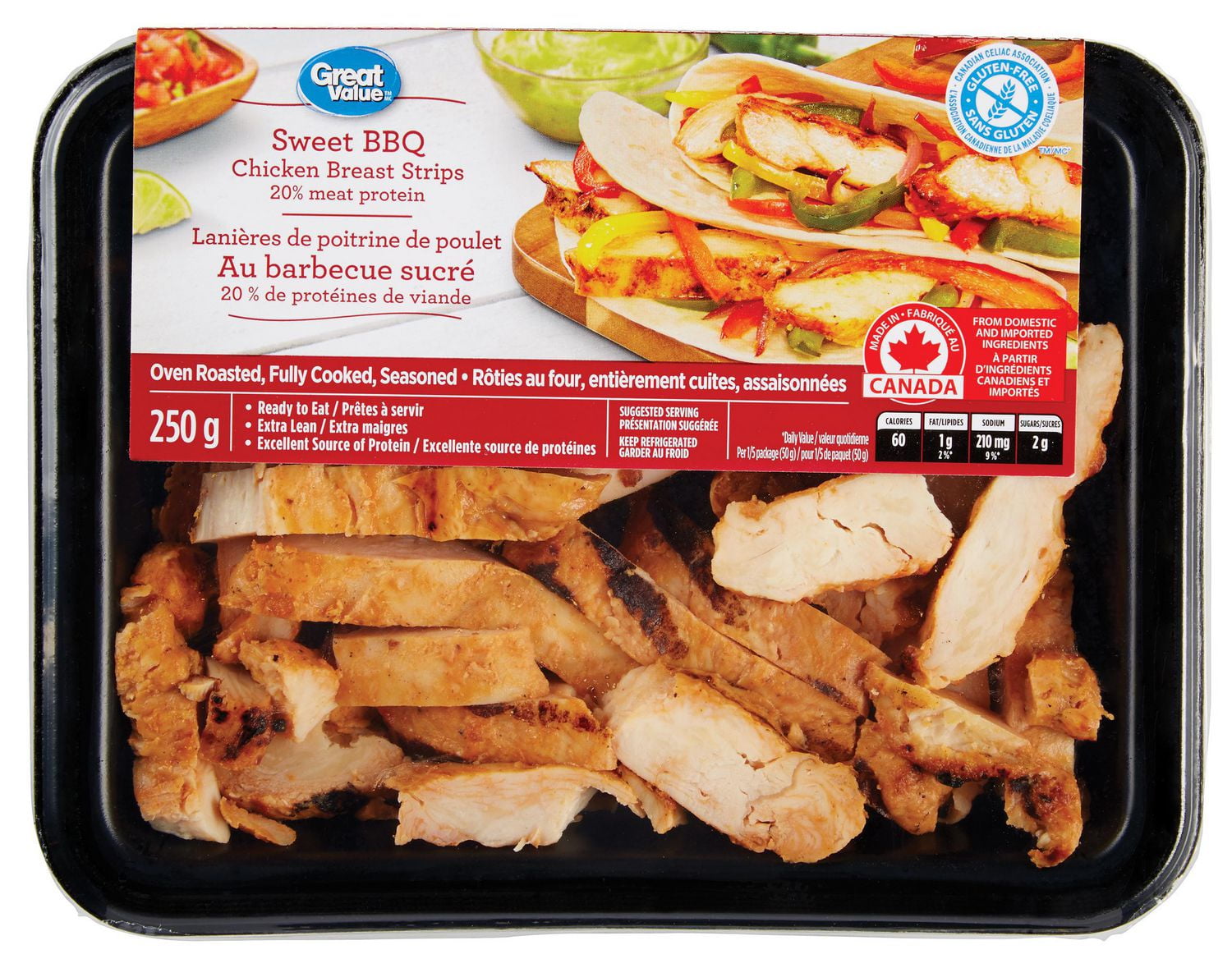 Great Value Sweet BBQ Chicken Breast Strips Walmart Canada