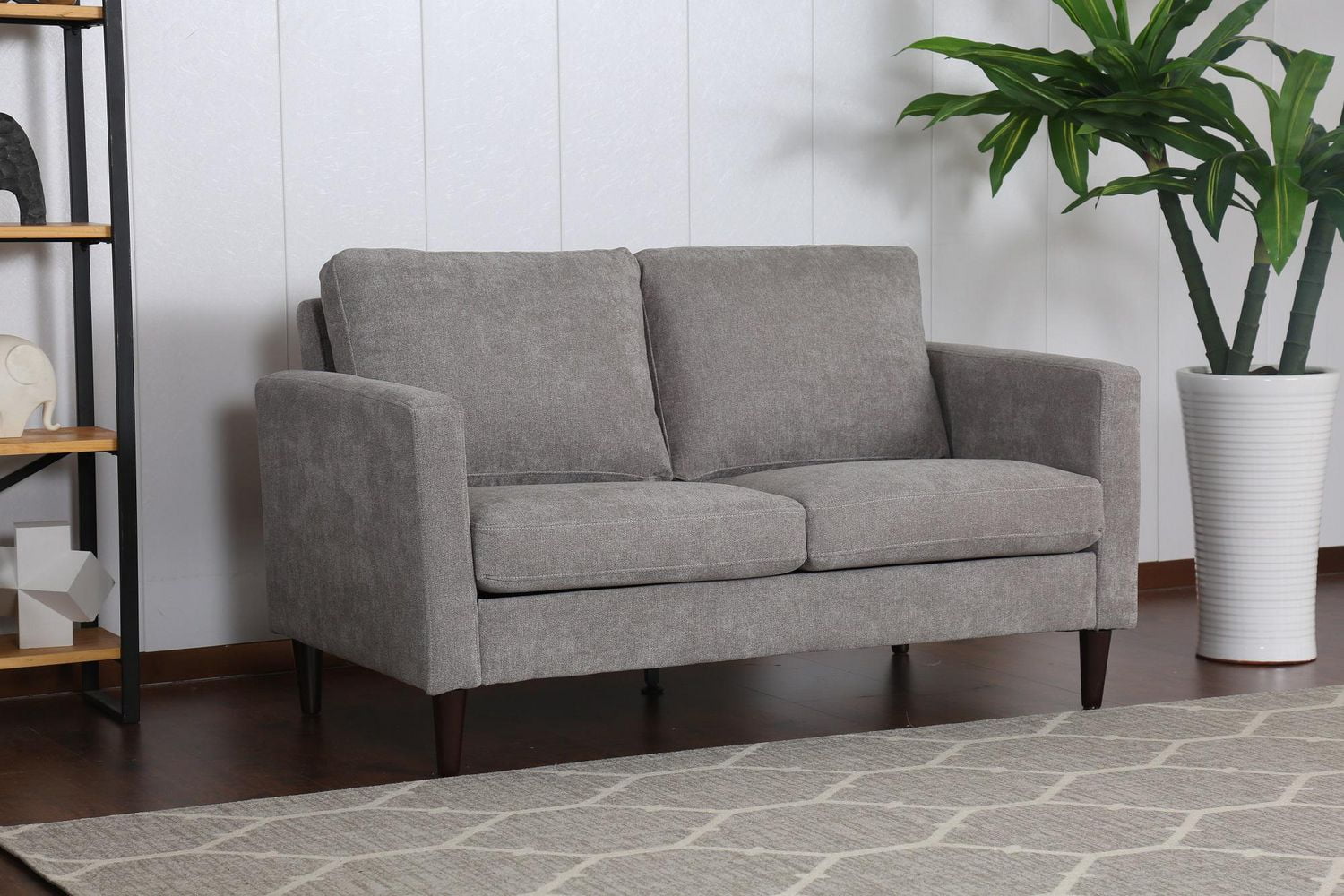 Topline Home Furnishings Grey Pillow Back Love Seat Walmart Canada