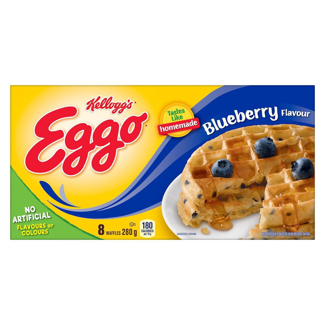 EGGO Blueberry Flavour Waffles, 280g (8 waffles) Walmart Canada