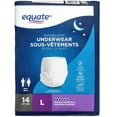 thumbnail image 1 of Equate Overnight Incontinence Underwear, Large, 1 of 3