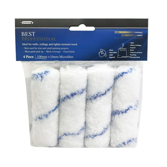 Pintar Microfiber Best Mini Rollers, Pack of 4