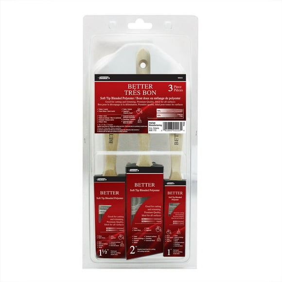 Pintar Better Brushes, Pack of 3