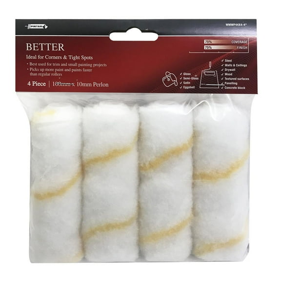 Pintar Perlon Better Mini Rollers, Pack of 4