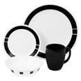 thumbnail image 1 of Corelle® Urban Black Dinnerware Set 16pc, 1 of 2