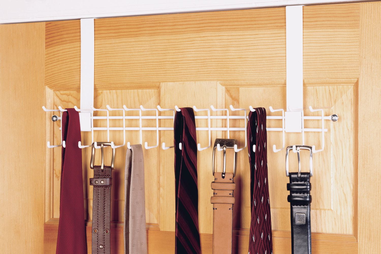 Over the discount door tie rack