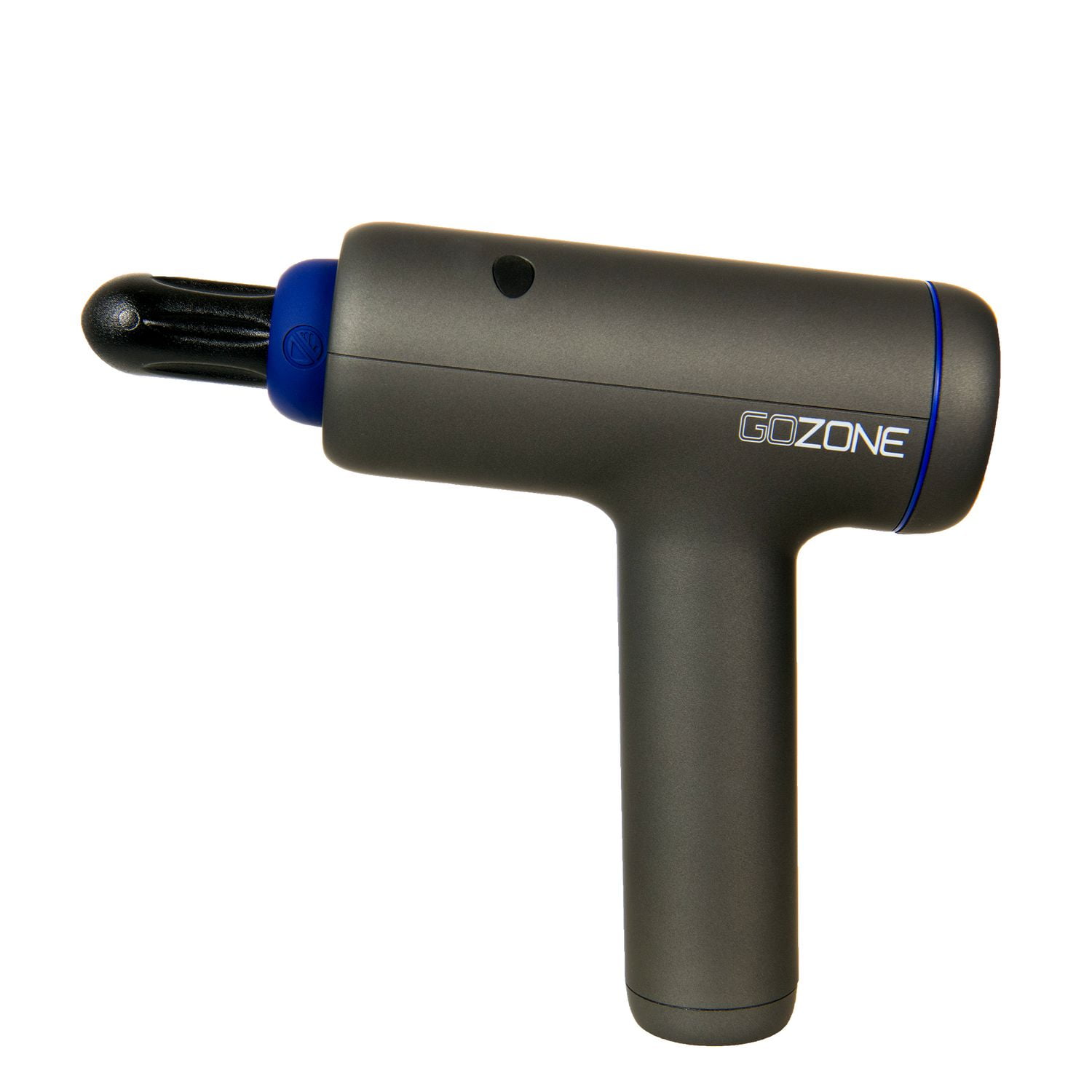 GoZone Massage Gun with Storage Case – Black/Blue, Includes 4