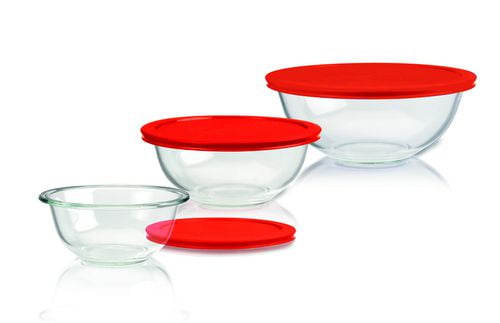 Pyrex Prepware 6pc Mixing Bowl Set with Lids Walmart