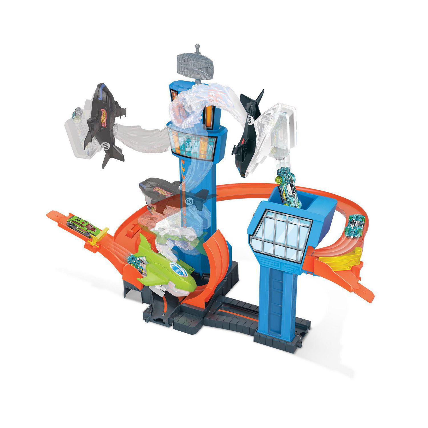 hot wheels jet jump airport play set