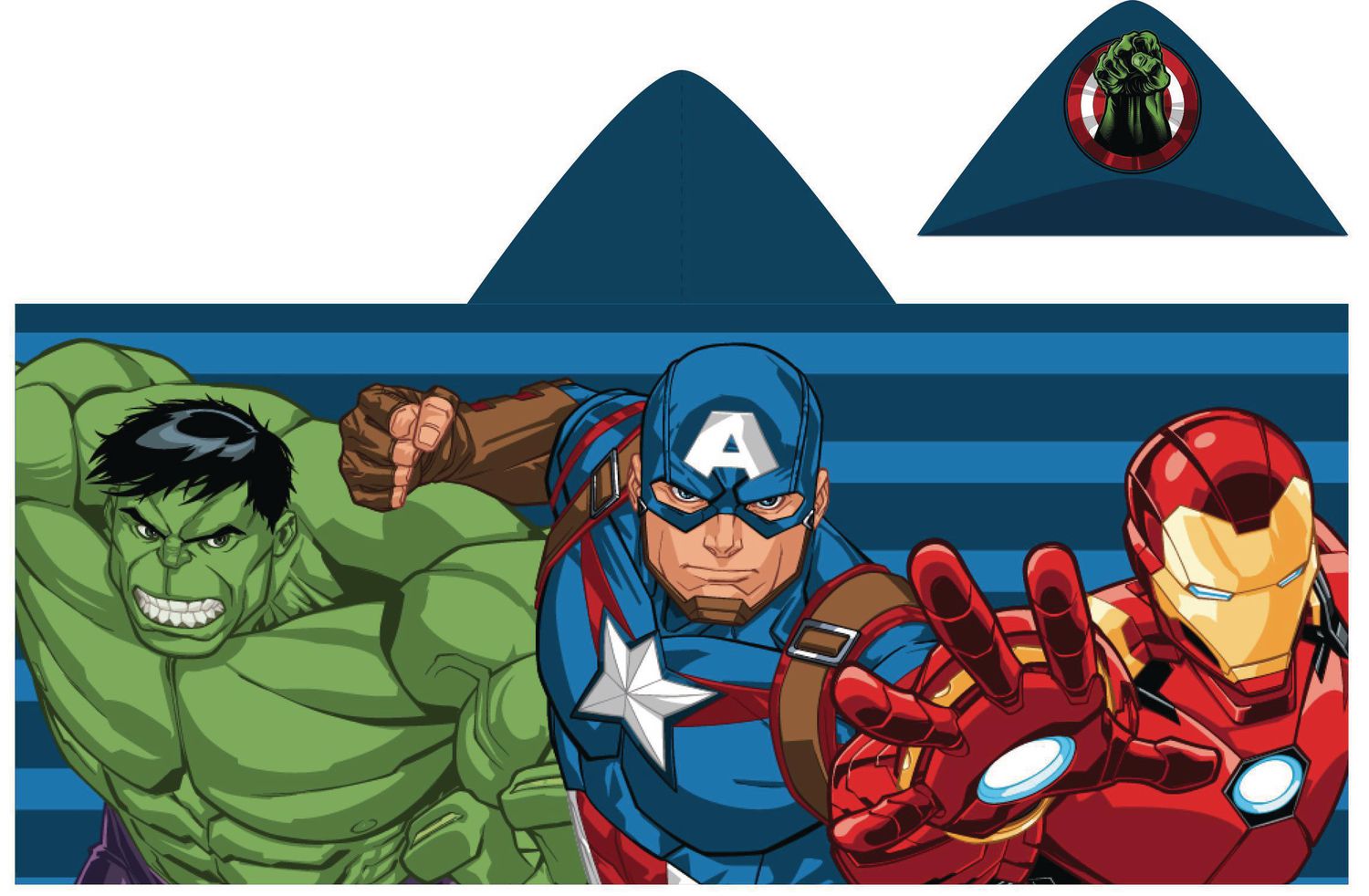 Marvel Avengers Iron Man Hulk Captn America serviette de plage piscine bain coton 28"X58" 