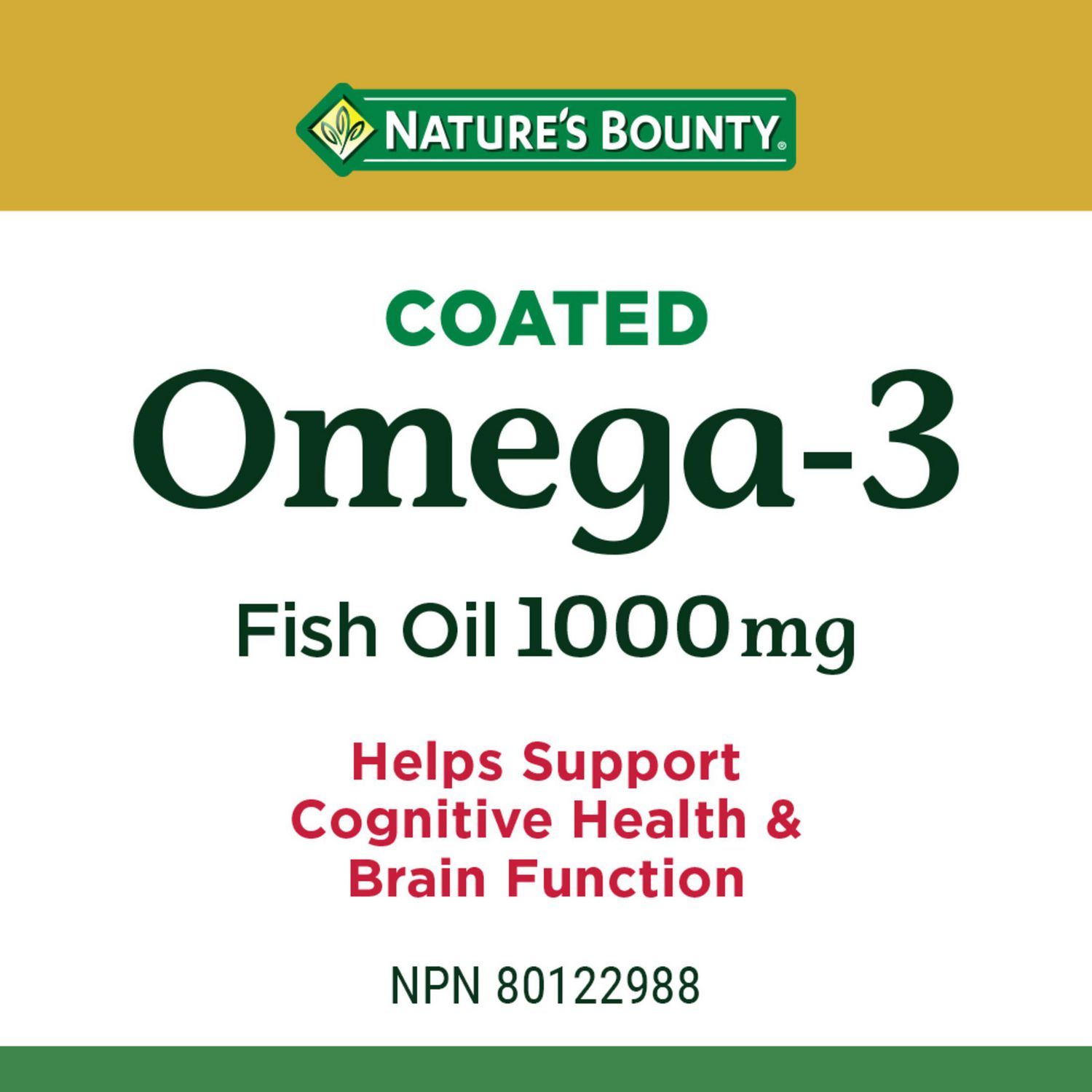 Nature's Bounty Omega 3 1000mg, 180 Softgels - Walmart.ca