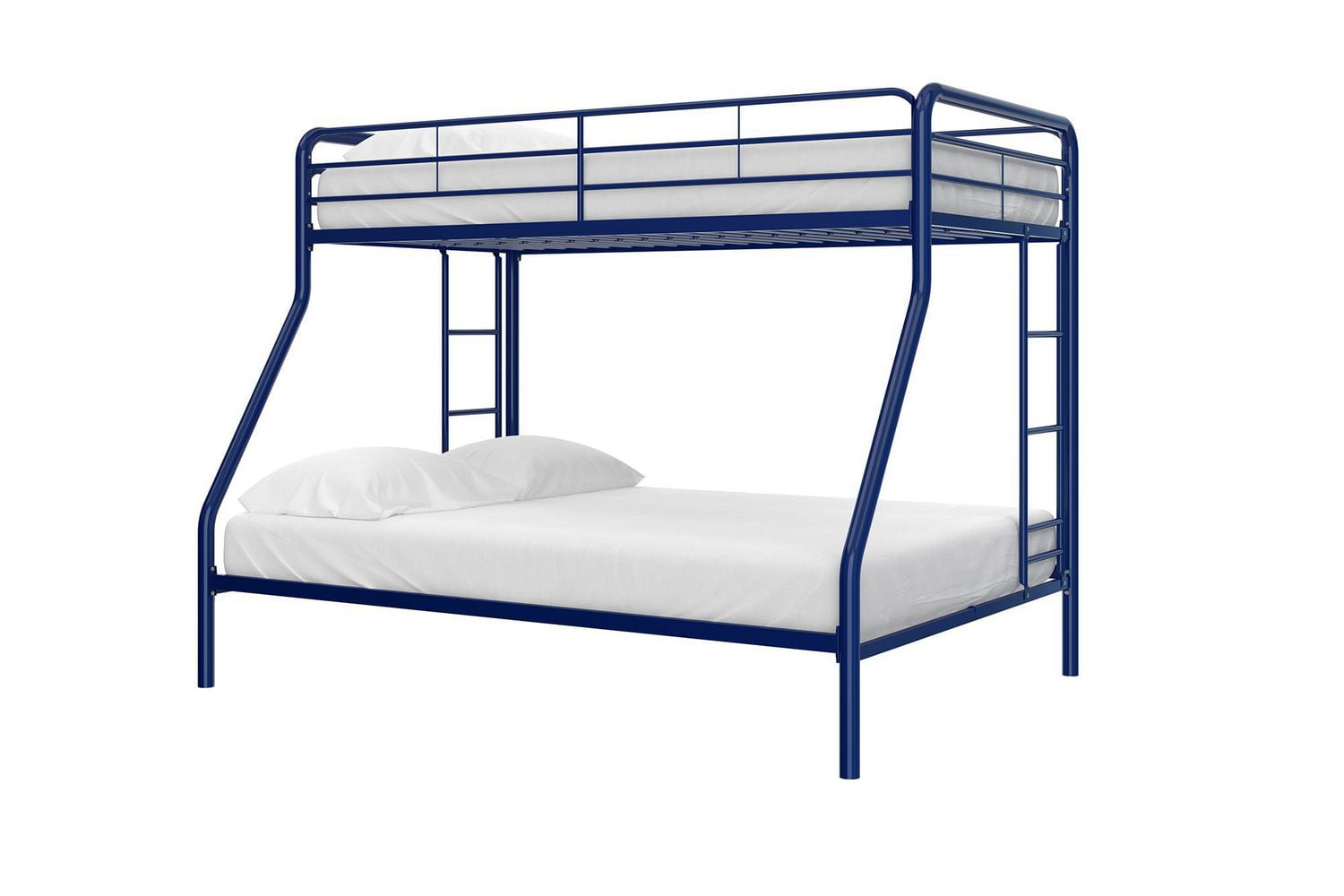 Navy blue bunk beds twin over full sale