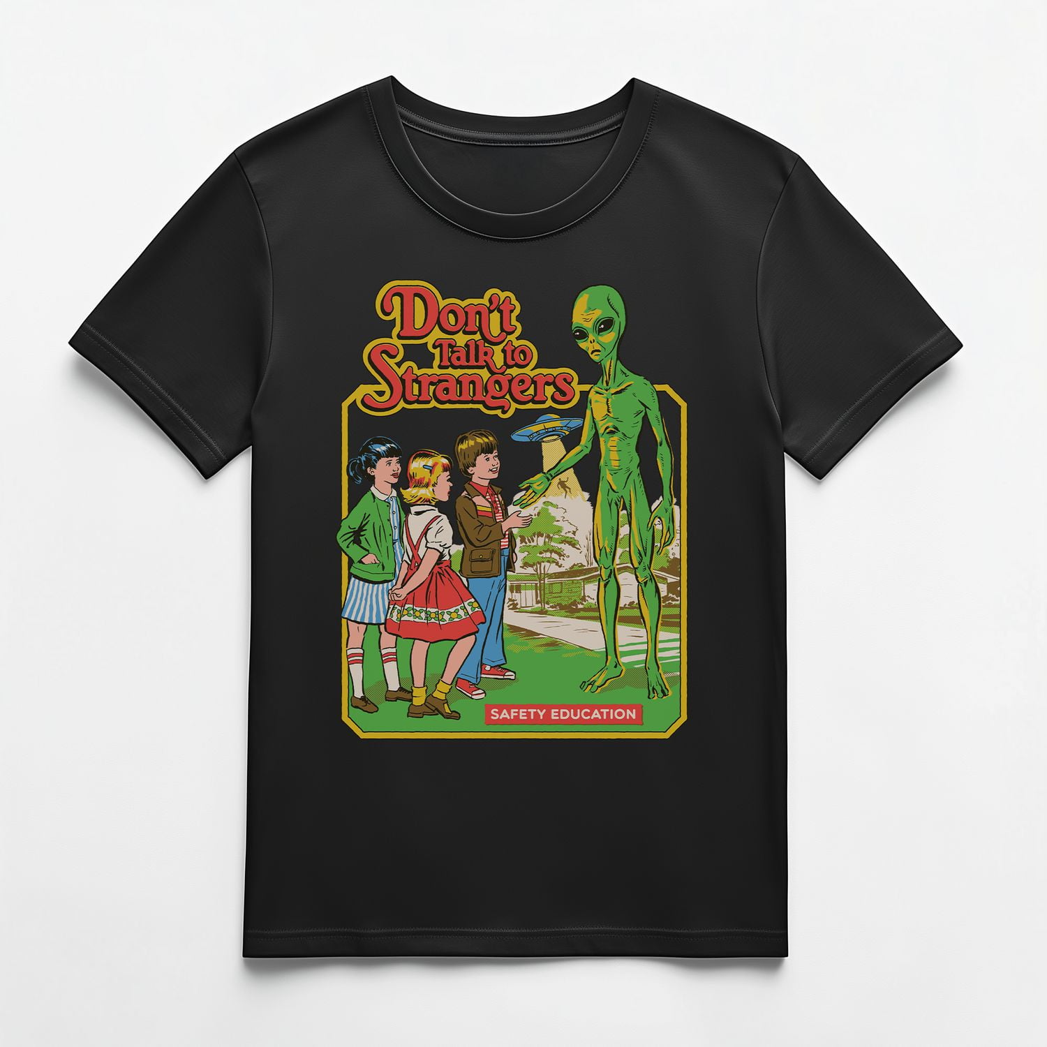 T-shirt "Ne Parlez Pas aux Étrangers" - Style Steven Rhodes