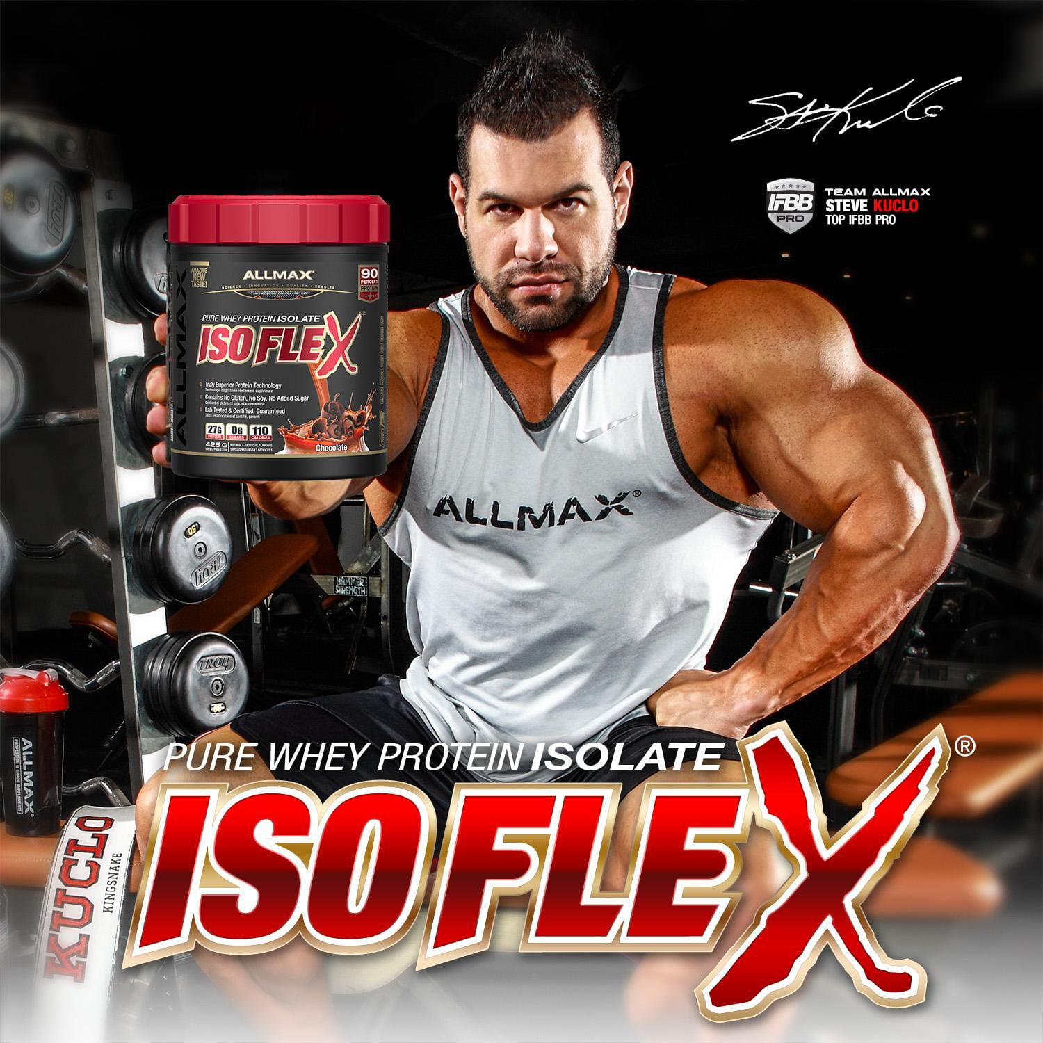 Allmax ISOFLEX Pure Whey Protein Isolate Chocolate Powder