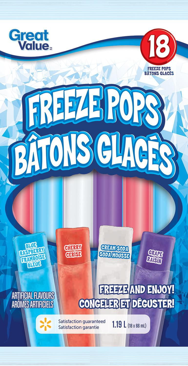 Great Value Freeze Pops Candies Walmart Canada