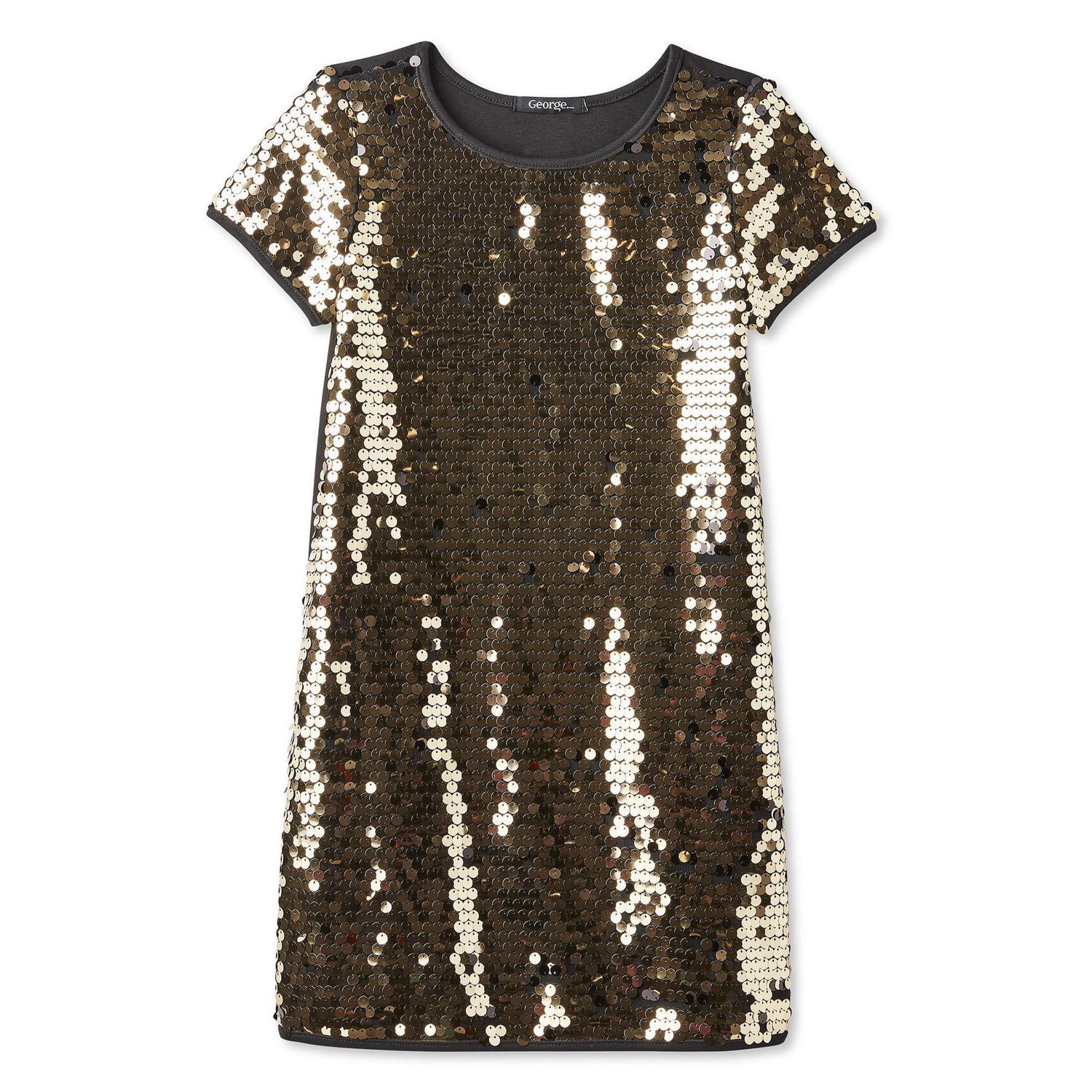 George Girls Sequin Tee Dress Walmart