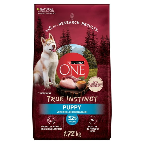 Purina ONE True Instinct Chicken & Duck Recipe, Dry Puppy Food 1.72 kg, 1.72 kg