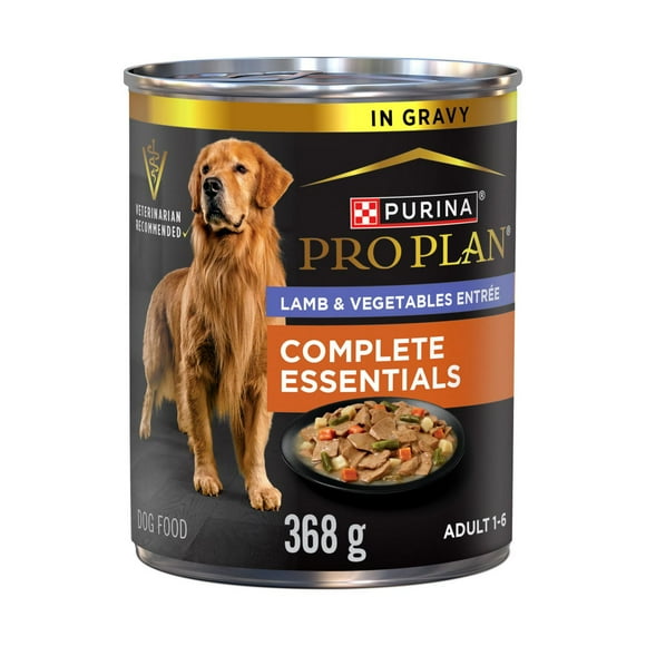 Purina Pro Plan Complete Essentials Lamb & Vegetables Entrée Slices in Gravy, Wet Dog Food 368 g