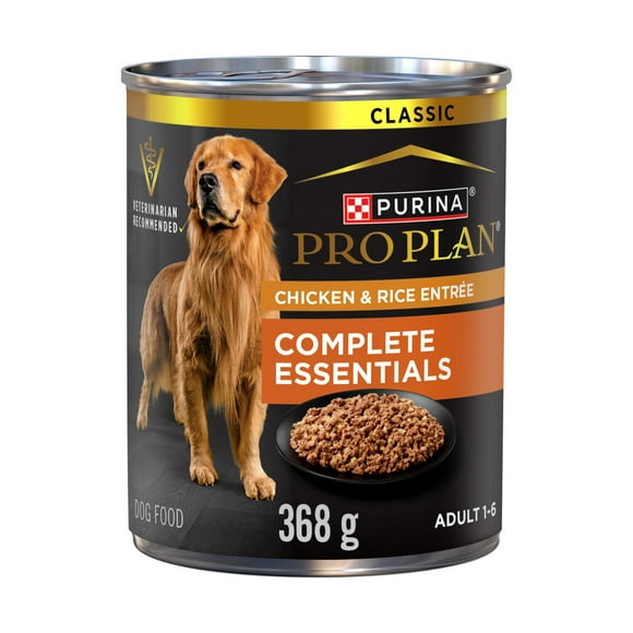 Purina Pro Plan Complete Essentials Chicken & Rice Entrée Classic, Wet Dog Food 368 g