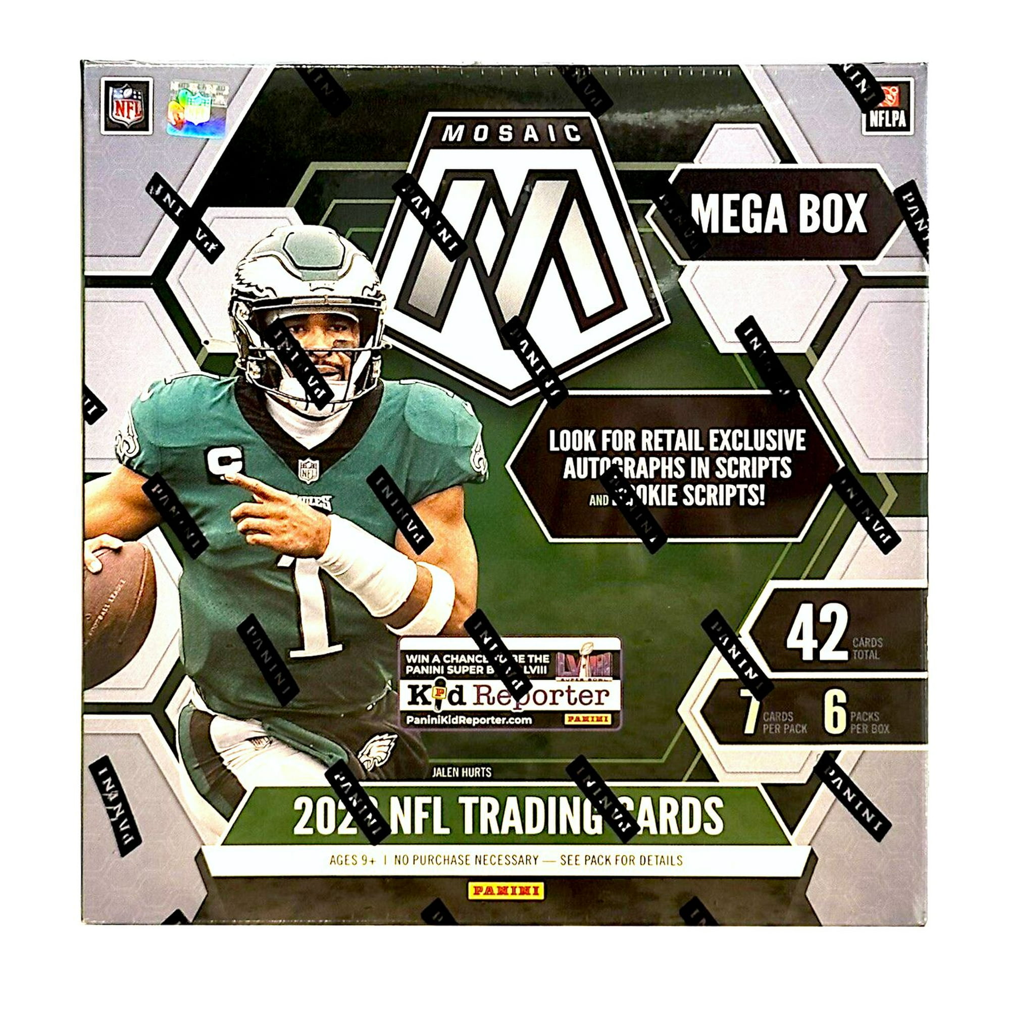 Panini PRIZM Football 2023 NFL Trading Cards 42 Cards Sealed Mega Box