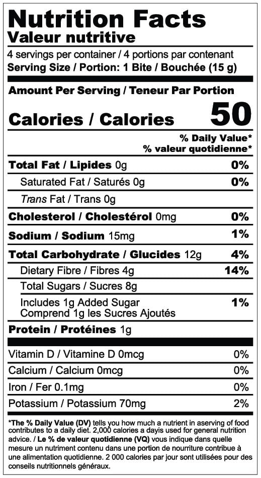 Ohh! Foods Banana Bread Snacking Bites (60g), Gluten-Free, Vegan, Wheat-Free, Free From the Top 10 Common Allergens.