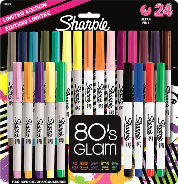 #357 Sharpie 30653 Fine Point Permanent Marker Assorted 5-Pack Lot of 5 