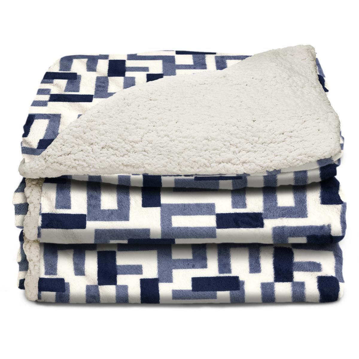 Sunbeam® Royal Mink Reversible Heated Throw, Blue Walmart Canada