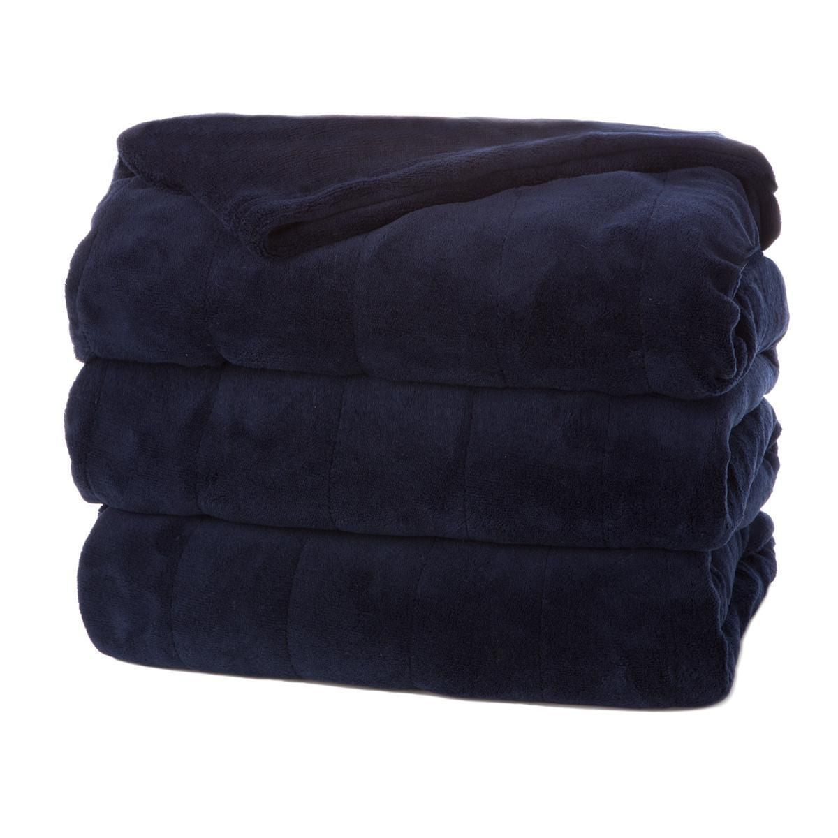 Sunbeam® Microplush Full/Queen Sized Heated Blanket, Blue Walmart Canada