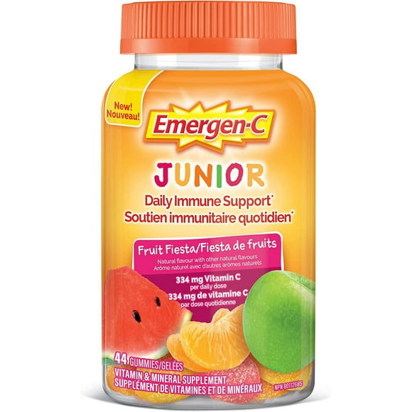 EMERGEN-C Junior Gummies, Fruit Fiesta, 44 ct