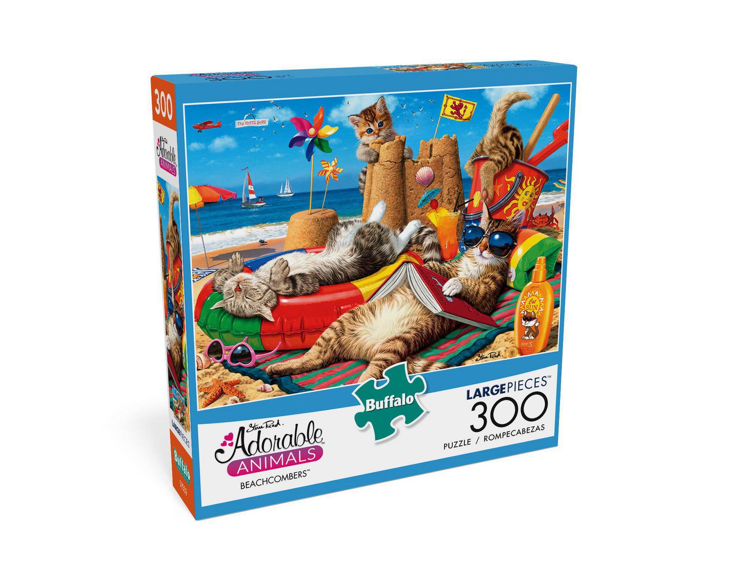 Buffalo Games - Adorable Animals - Beachcombers - 300 Piece Jigsaw Puzzle